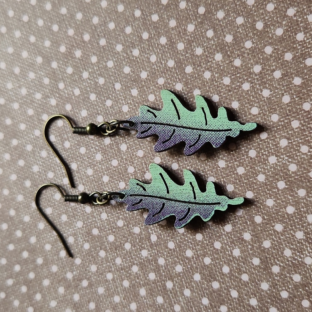 Handmade Leaf Earrings
